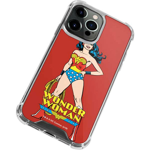 DC Comics Wonder Woman Classic Art Pose iPhone 14 Pro Clear Case